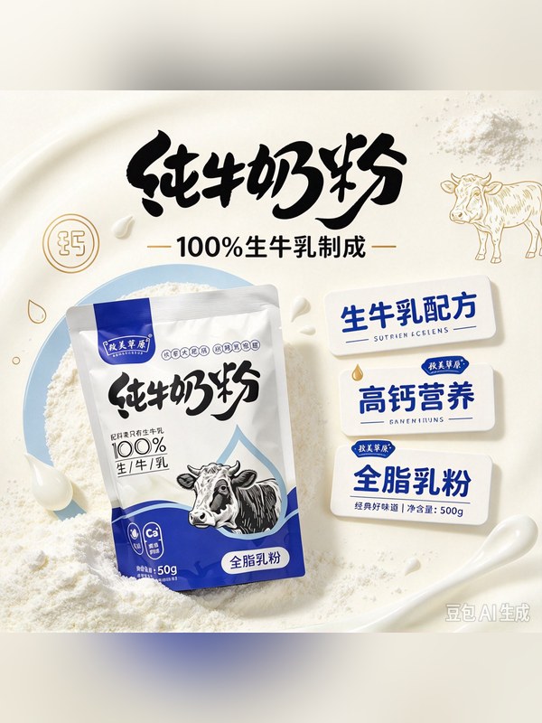 草原你好纯牛奶粉